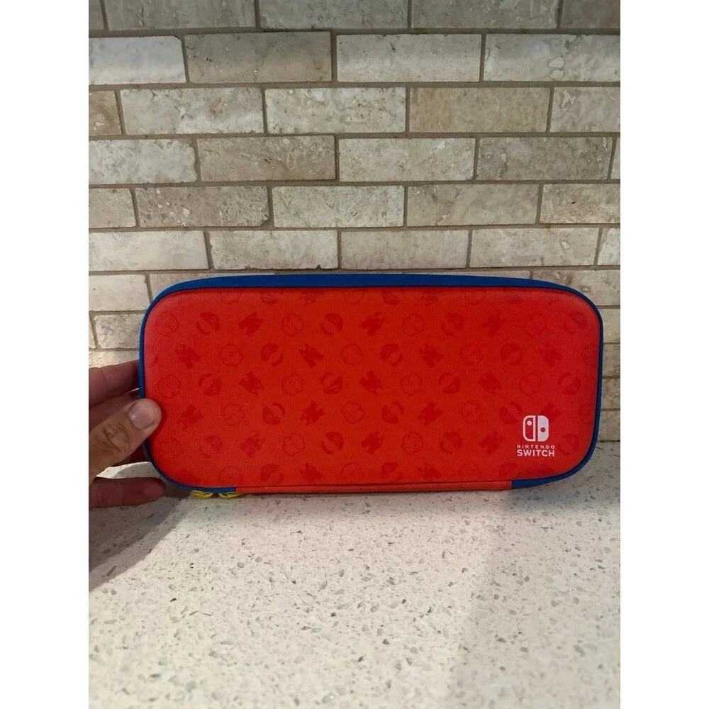 carrying case for the Nintendo Switch‎ Mario Red & Blue Edition.